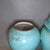 Turquoise Pair of Chinese Enameled Porcelain Temple Jars | Turquoise Ground Pheasant & Floral Motif For Sale - Image 8 of 9