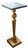 Pedestal with Marble Top For Sale
