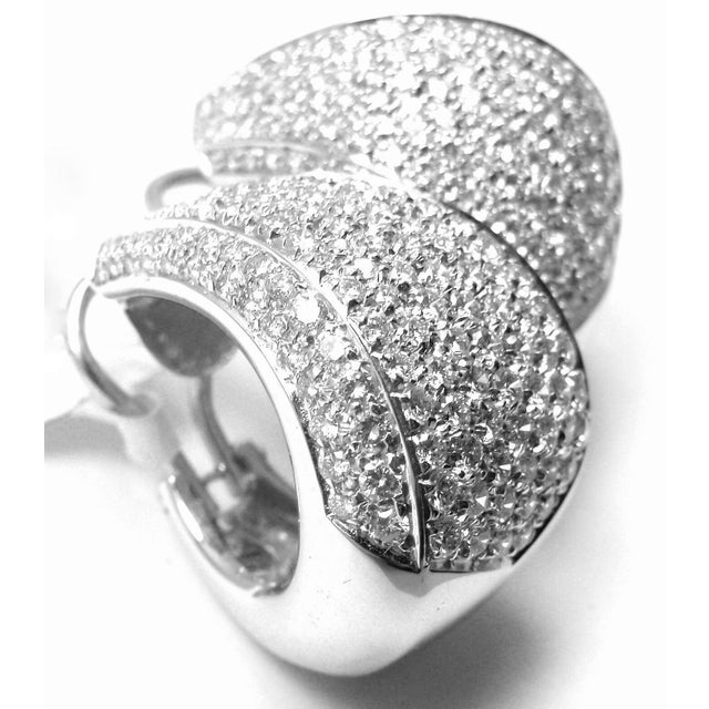 Damiani Da Definire 18k White Gold 3.09ct Diamond Earrings. Retail: $22,900, Pair For Sale In Philadelphia - Image 6 of 12