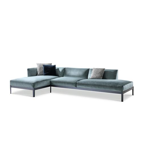 Cassina Cotone Sofa in Aluminum and Fabric by Ronan & Erwan Bourroullec for Cassina For Sale - Image 4 of 6