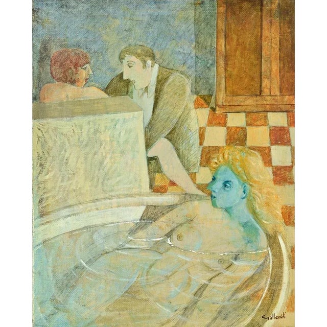 1980s Alberto Gallerati, The Innocence, 1980s, Oil Painting For Sale - Image 5 of 5