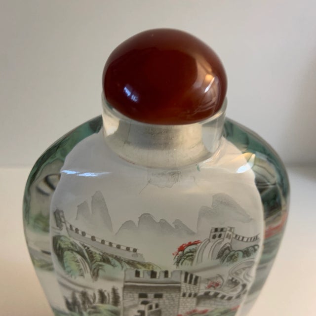 Antique 1900s Chinese Great Wall Snuff Bottle For Sale In New York - Image 6 of 12
