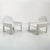 White Model 4794 Lounge Chairs by Gae Aulenti for Kartell, 1970s, Set of 2, in Good conditions. Designed 1970 to 1979 This...