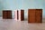 Studio Made Walnut Mid Century Modern 2 Sided Cabinets Set of 3 For Sale - Image 10 of 13