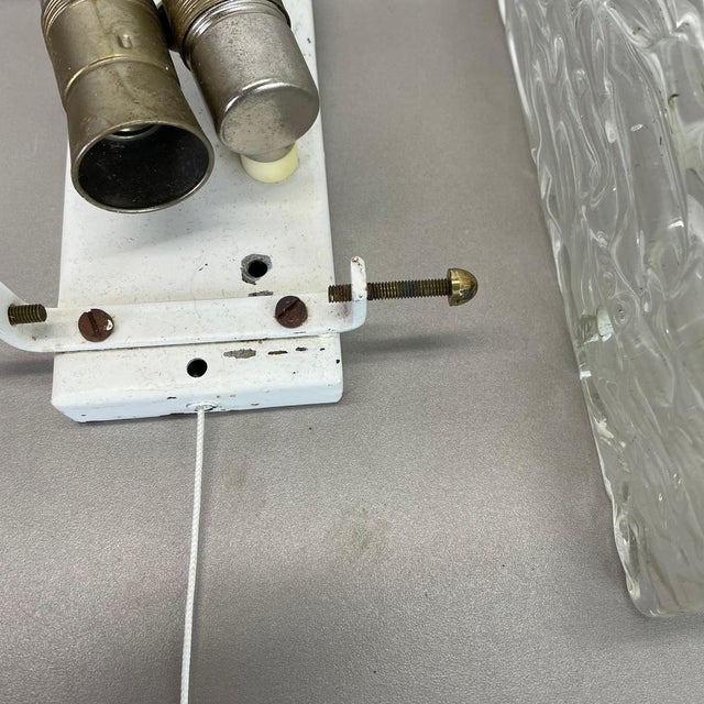 Hollywood Regency Cubic Ice Glass Wall Light from Kalmar Leuchten, 1960s For Sale - Image 14 of 18