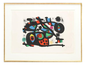 Joan Miro, La Rapt, Color Lithograph