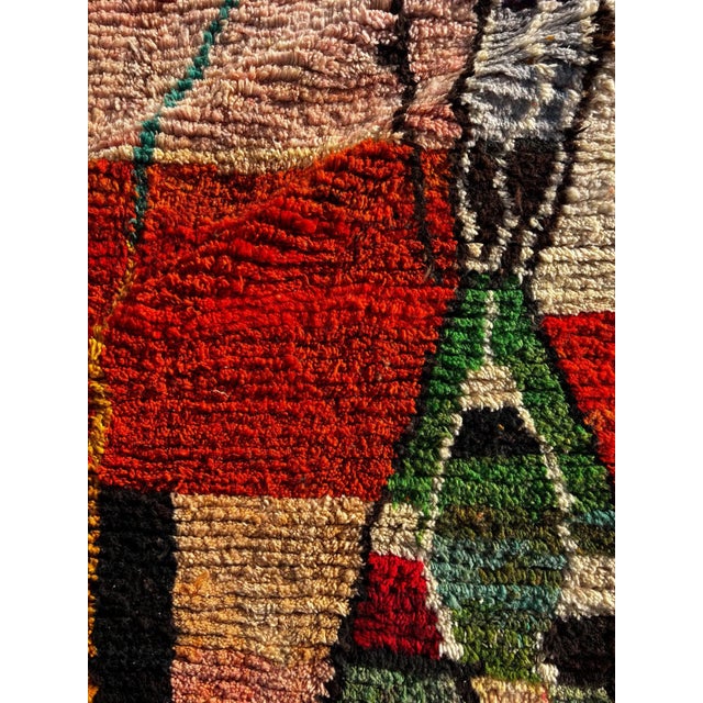 Moroccan Artist Colorful Modern Moroccan Berber Rug For Sale - Image 4 of 9