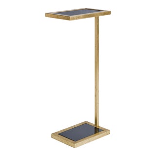Regina Andrew Liam Steel Drink Table, Gold For Sale