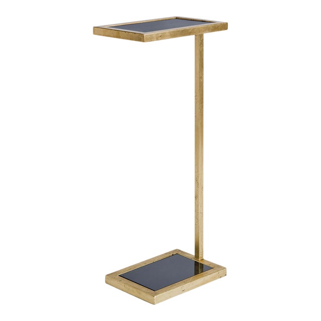 Regina Andrew Liam Steel Drink Table, Gold For Sale