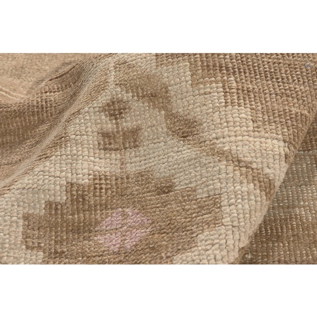 Earth-Tone Vintage Turkish Kars Rug, 10'00 X 10'08 For Sale In Dallas - Image 6 of 11