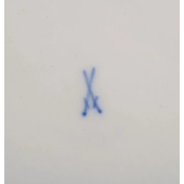 Purple 19th Century Porcelain Soup Plates by Meissen, Germany, Set of 4 For Sale - Image 8 of 10