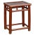 Chinese Rustic Early 20th Century Reddish Brown Lacquered Stool with Bamboo Seat For Sale - Image 13 of 13
