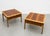 1960s Mid Century Modern Walnut + Oak End Tables by Lane Perception, a Pair, 1960's For Sale - Image 5 of 11