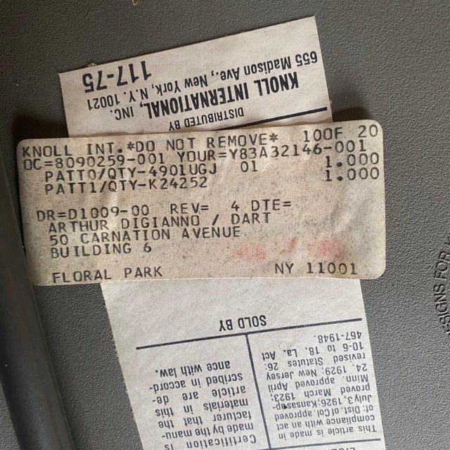 Mid Century Modern Knoll Handkerchief Chairs by Massimo and Lella Vignelli -a Pair For Sale - Image 14 of 16