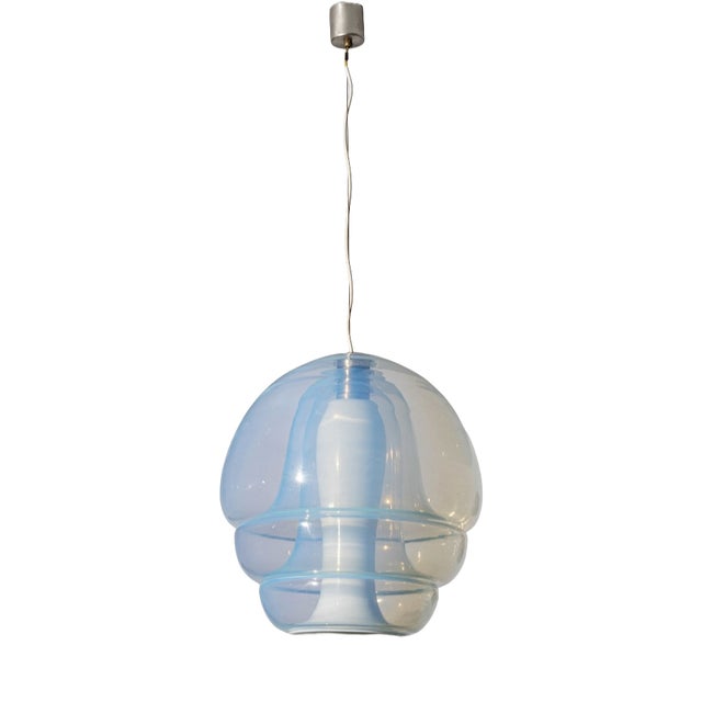 Polpo LS134 Pendant Light in Opalescent Murano Glass by Carlo Nason for Mazzega, 1980s For Sale