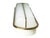 1950s Large White Acrylic Glass, Metal & Brass Wall Lamp from Italian Cinema, 1950s For Sale - Image 5 of 13