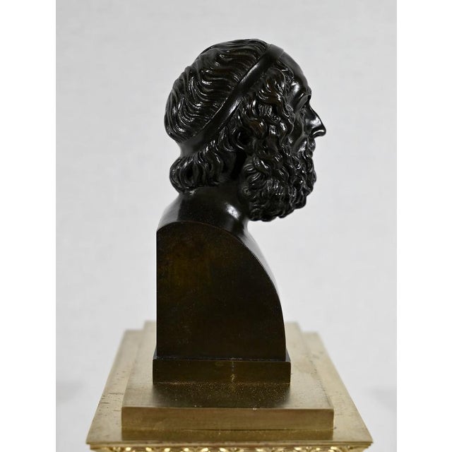 Golden Bronze Clock by A. Destape, 1800s For Sale - Image 14 of 18