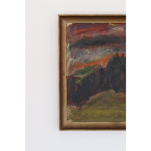 K. Ragnar, Sunset, 1950s, Oil on Panel, Framed For Sale - Image 4 of 18