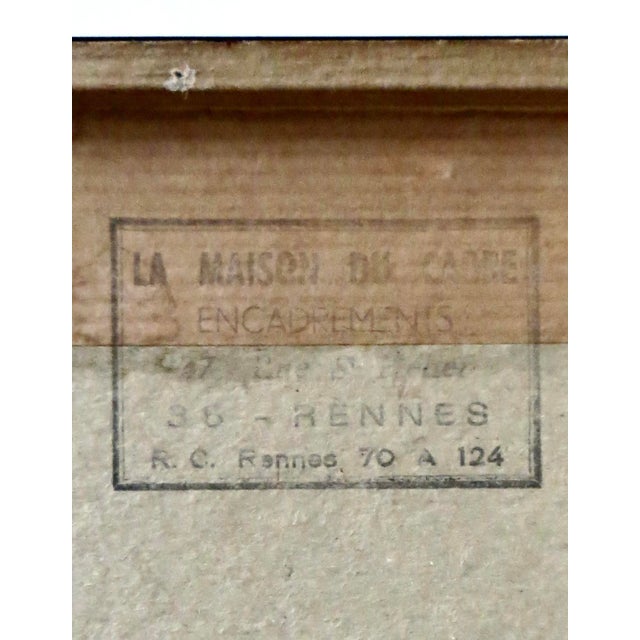 Fine Quality Three Character Mid-19thC Framed Chinese Water Color Pith Painting For Sale - Image 9 of 9