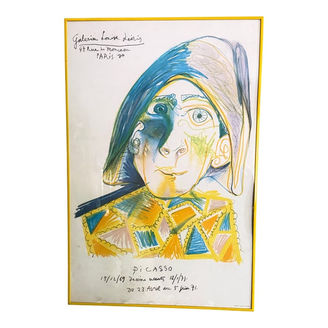 1971 Picasso Exhibition Poster From Galerie Louise Leiris For Sale