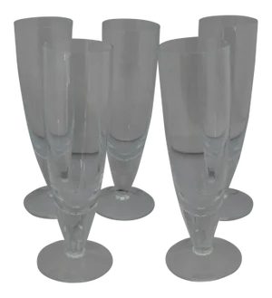 Clear Glass Mimosa Glasses - Set of 5