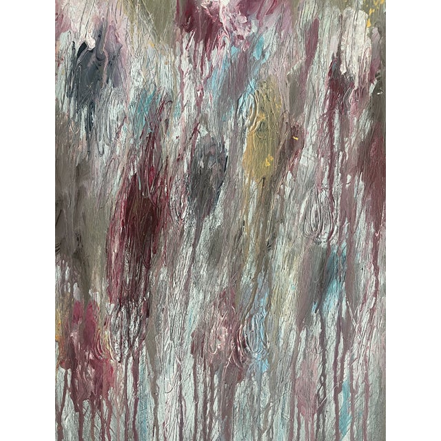 Contemporary “Untitled” Contemporary Abstract Acrylic Painting on Canvas Panel For Sale - Image 3 of 3