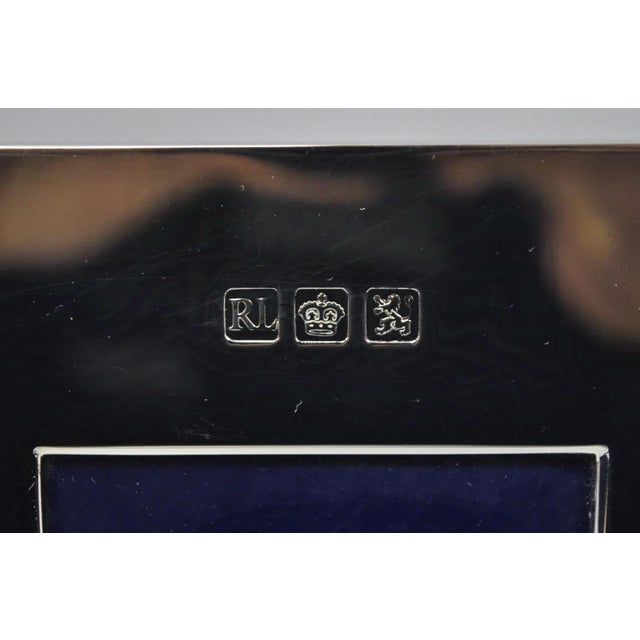 Modern Late 20th Century Lauren Ralph Lauren Silver Plated Normandy Modern 3.5x5 Photo Picture Frame (A) For Sale - Image 3 of 17