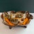 Mid-Century Modern 1960s Mid-Century Modern California Pottery Orange & Brown Drip Glaze Divided Serving Dish For Sale - Image 3 of 9