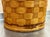 1940s Wicker Wrapped Enamel Metal Canister Jar For Sale - Image 5 of 5