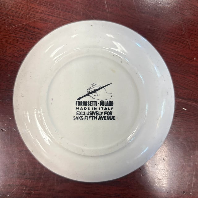 Art Deco 1950s Fornasetti-Milano Exclusively for Saks Fifth Avenue - a Pair For Sale - Image 3 of 7