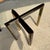 Pair of Glass and Brass and Smoked Chrome Solid Steel Side Tables For Sale - Image 11 of 12