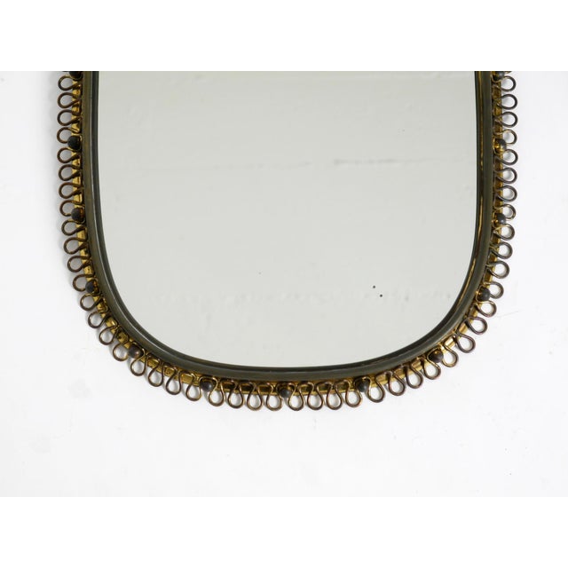 Metal Mid-Century Modern Brass Wall Mirror by Josef Frank for Svenskt Tenn, Sweden, 1950s For Sale - Image 7 of 18