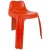 French Orange Fiberglass Chair by Patrick Gingembre for Paulus, 1970s For Sale - Image 11 of 11