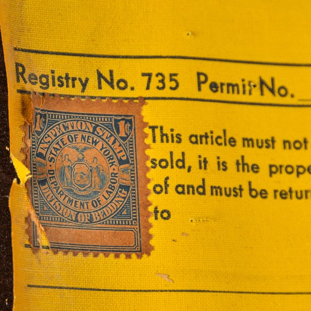 Antique Mahogany Footstool Empire Upholstered Ottoman For Sale - Image 13 of 16