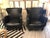 Milo Baughman for Thayer Coggin Black Leatherette Club Chairs - a Pair For Sale - Image 13 of 13