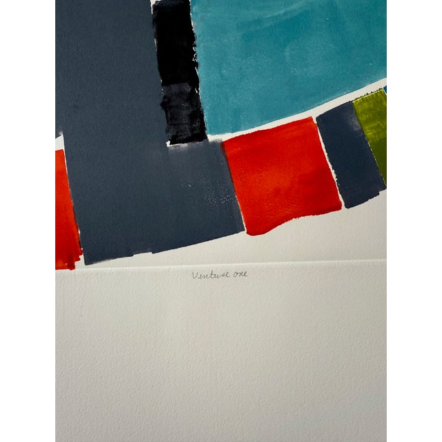 "Venture One", Abstract Expressionist, Original Silkscreen Print on Paper, Artist Stanley J. Krupa For Sale - Image 14 of 17