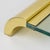 Contemporary Modernist Brass and Glass Pedestal Centerpiece Display Tray, Italy circa 1980 For Sale - Image 3 of 13