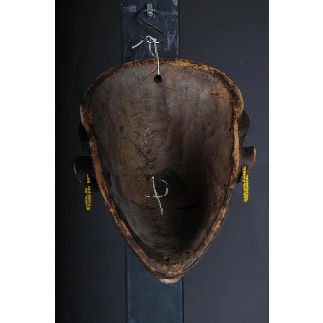 Antique Carved Wooden Face Mask For Sale - Image 10 of 11