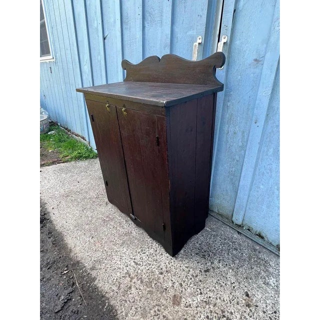 Antique Country Mahogany Stained Cabinet, 19th Century For Sale - Image 10 of 12
