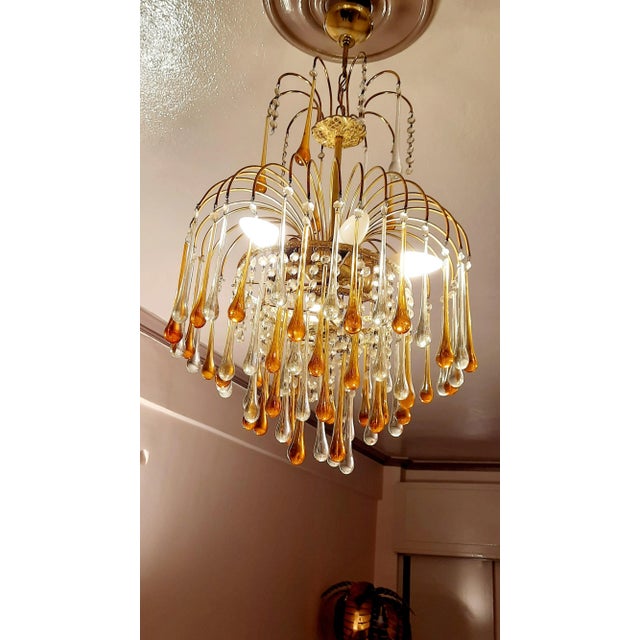 Italian Fountain Chandelier For Sale - Image 4 of 7