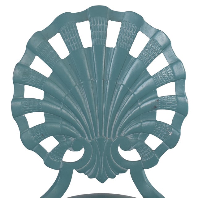 Teal 1980s Brown Jordan Grotto Style Dining Table & 6 Chairs For Sale - Image 8 of 8