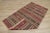 1950s Turkish Southwestern Red Striped Hand Knotted Cicim Kilim Rug For Sale - Image 4 of 13
