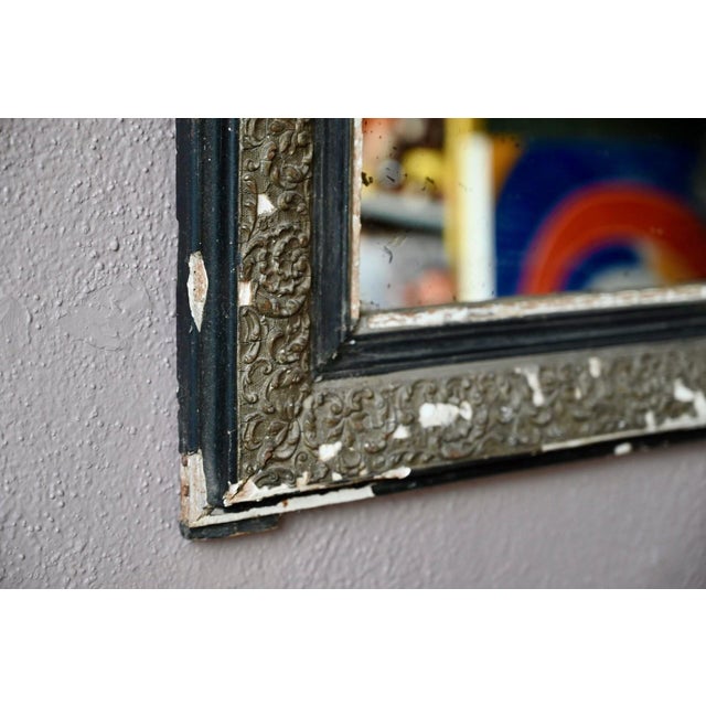 Wood Large Antique Louis Philippe Bohemian Mirror, 1920s For Sale - Image 7 of 13