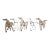 1970s Curtis Jere Mustangs Metal Wall Sculpture For Sale