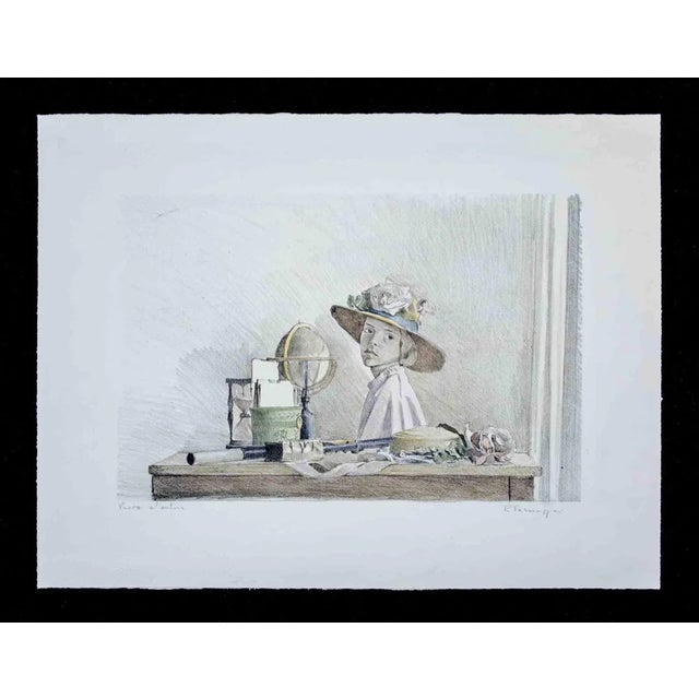 Romano Parmeggiani, Untitled, Lithograph, 1980 For Sale