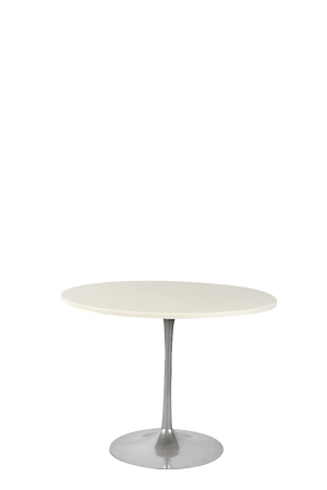Vintage Dining Table with Metal Tulip Leg, 1970s