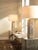 2020s Canyon Table Lamp, Sand Grey Wood Veneer For Sale - Image 5 of 6