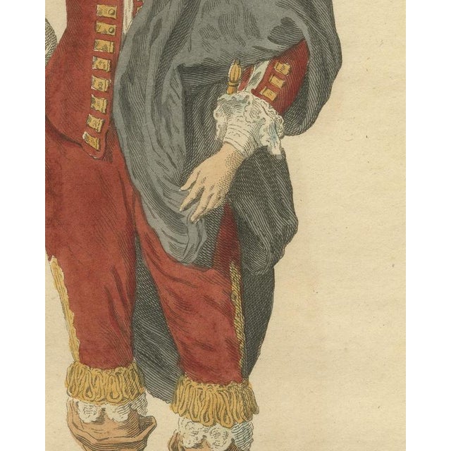 18th Century Jefferys, English Nobleman in 1640, Cavalier Dress with Plumed Hat, Jefferys, 1757, Engraving For Sale - Image 5 of 9
