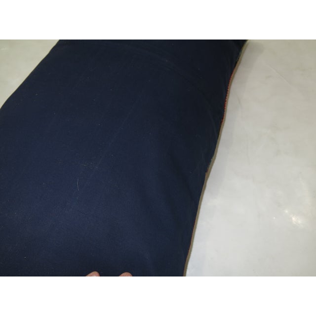 Pillow made from a persian rug with cotton back. Zipper closure and foam insert provided. 17'' x 18''
