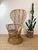 Mid-Century Modern Vintage 1960s Rattan Peacock Chair Italian Modern Gio Ponti Style For Sale - Image 3 of 12